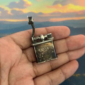 Vintage Silver Lift Arm Pocket Lighter - Mexico